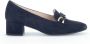 Gabor Marineblauwe Fluweel Pumps Blue Dames - Thumbnail 2