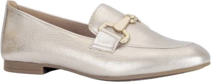 Gabor Metal Cervo Loafers Yellow Dames