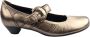 Gabor Metallic Brons Zilver Leren Pumps Brown Dames - Thumbnail 1