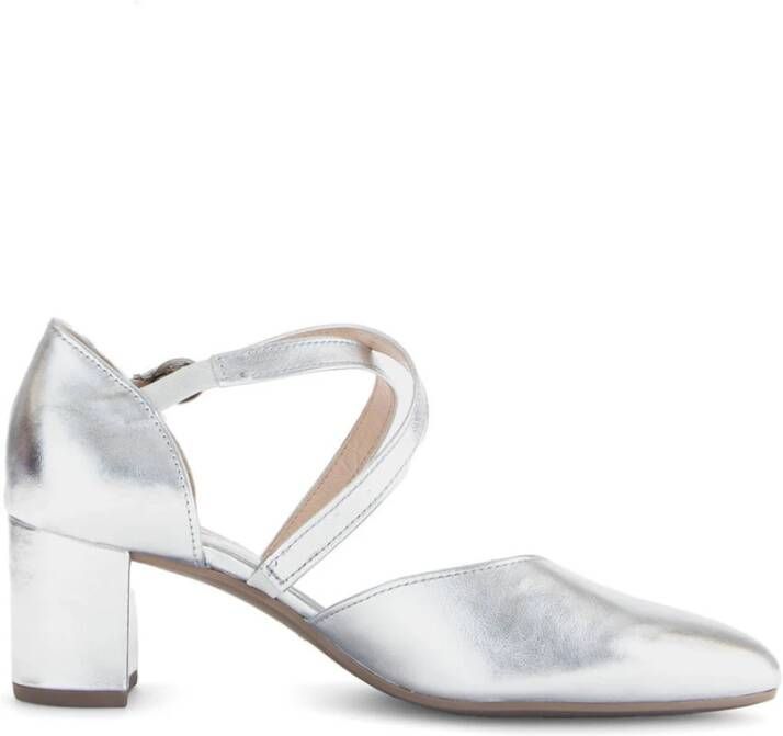 Gabor Metallic Shine Pumps Gray Dames