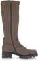 Gabor Velours Taupe Sportlaars met Rits Beige Dames - Thumbnail 2