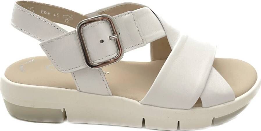 Gabor Mode Plateau Sandalen White Dames