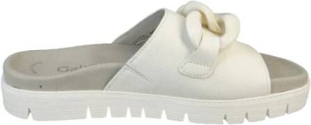 Gabor Mode Witte Slippers