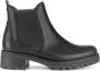 Gabor Moderne Chelsea Leren Enkellaarzen Black Dames - Thumbnail 2