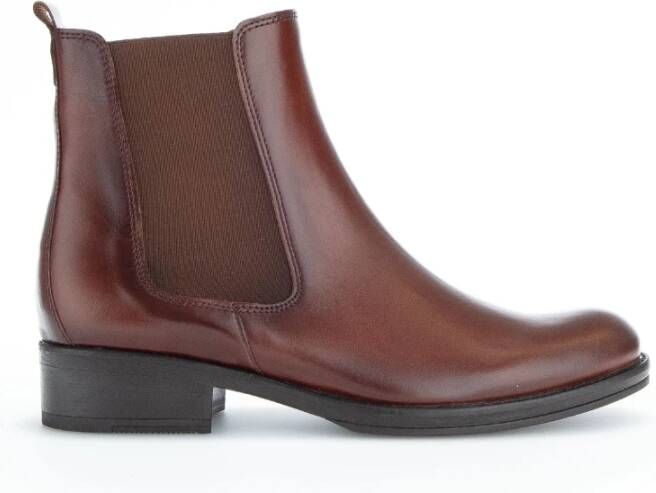 Gabor Moderne Chelsea Leren Laarzen Brown Dames