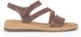 Gabor Moderne Comfortabele Leren Sandalen Brown Dames - Thumbnail 8