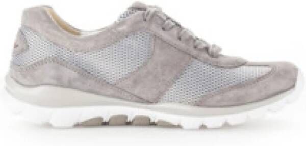 Gabor Zilveren Veterschoenen voor wandelen Gray Dames