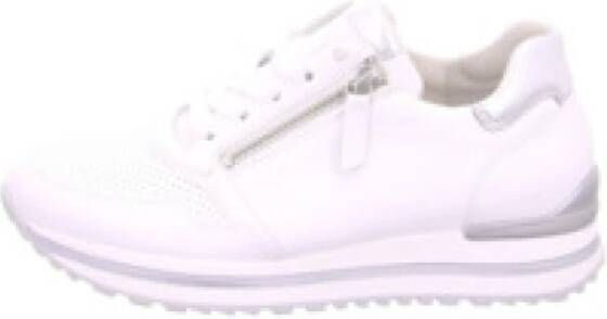 Gabor Sneakers met sleehak Turijn met zilverkleurige details vrijetijdsschoen lage schoen veterschoen - Foto 8