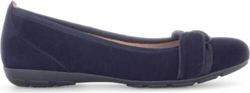 Gabor Ballerina's Platte schoenen slipper met comfortabele elastische afwerking