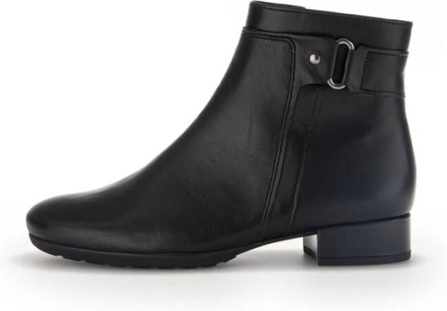 Gabor Mooie Dames Enkellaarzen Black Dames