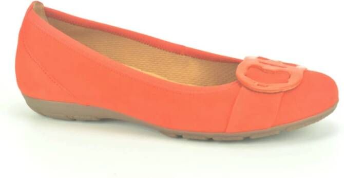 Gabor Oranje Daim Ballerina + Accessoires Orange Dames