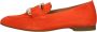 Gabor Oranje Loafers met Gouden Horsebit Detail Orange Dames - Thumbnail 2