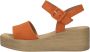 Gabor Oranje Suède Sandalen 531 Stijlvol Model Orange Dames - Thumbnail 11