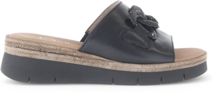 Gabor Platte Sandalen Nappa Leer