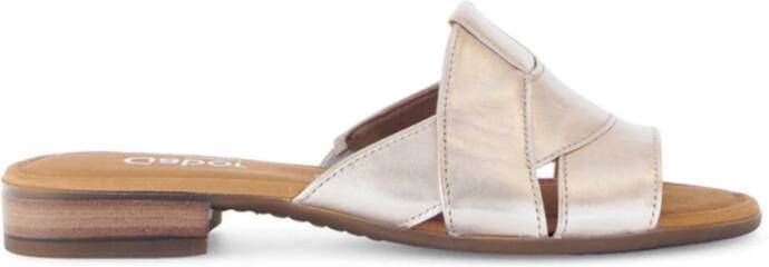 Gabor Platte Sandalen Satin Met. Stijl