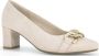 Gabor Stijlvolle Roze Suede Pumps Beige Dames - Thumbnail 1