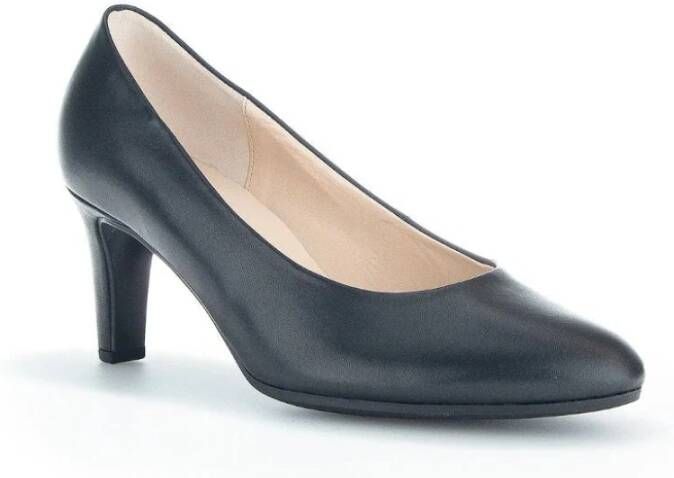 Gabor Zwarte suède pump met punt