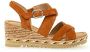 Gabor Wig sandalen in velours leer voor dames - Thumbnail 3