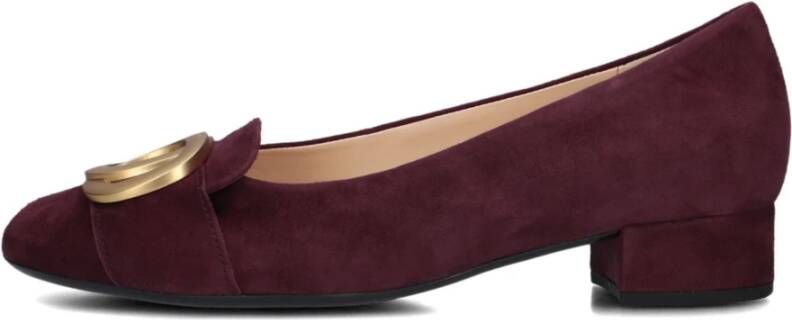 Gabor Rode Suède Blokhak Pumps