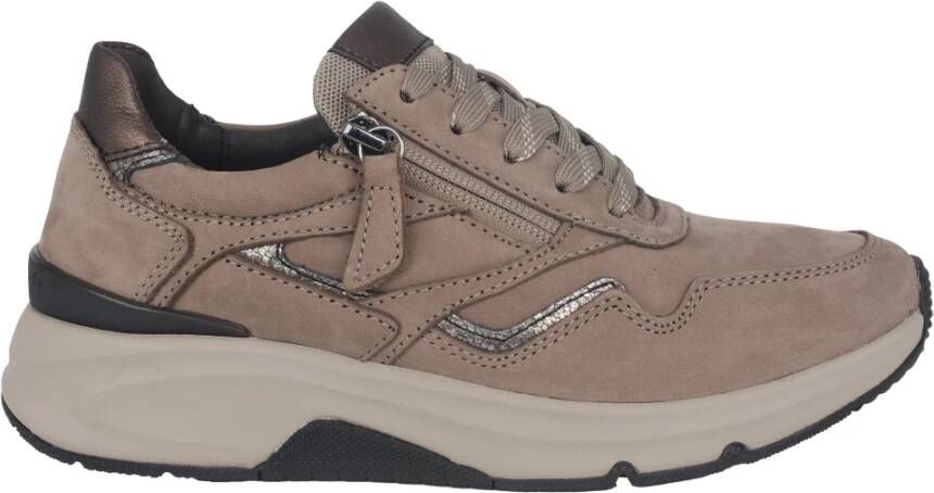 Gabor rollingsoft sensitive 56.896.42 dames rollende wandelsneaker beige - Foto 2