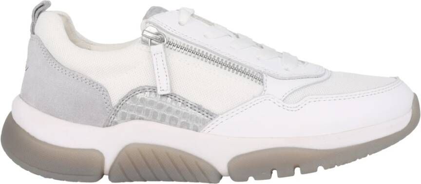 Gabor rollingsoft sensitive 66.938.60 dames rollende wandelsneaker wit