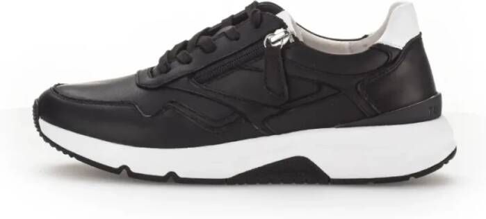 Gabor Rollingsoft Sneakers met sleehak vrijetijdsschoen lage schoen veterschoen met schachtversteviging - Foto 2
