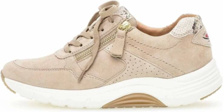 Gabor Rollingsoft Beige Veterschoenen Dames - Foto 2