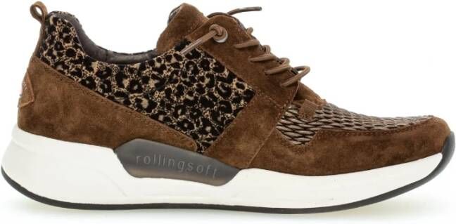 Gabor Rollingsoft Dames Wandelsneaker Brown Dames