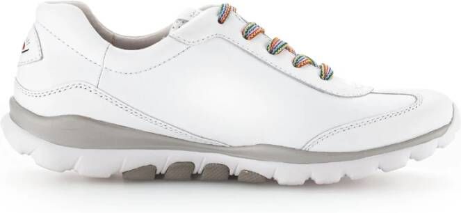 Gabor rollingsoft sensitive 46.965.50 dames rollende wandelsneaker wit