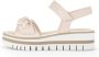 Gabor Roze Velours Sleehak Sandalen voor Dames - Thumbnail 1