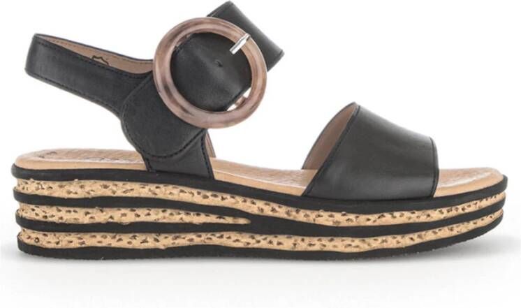 Gabor Zwarte Sandalen 550.2 Dames Black Dames - Foto 8