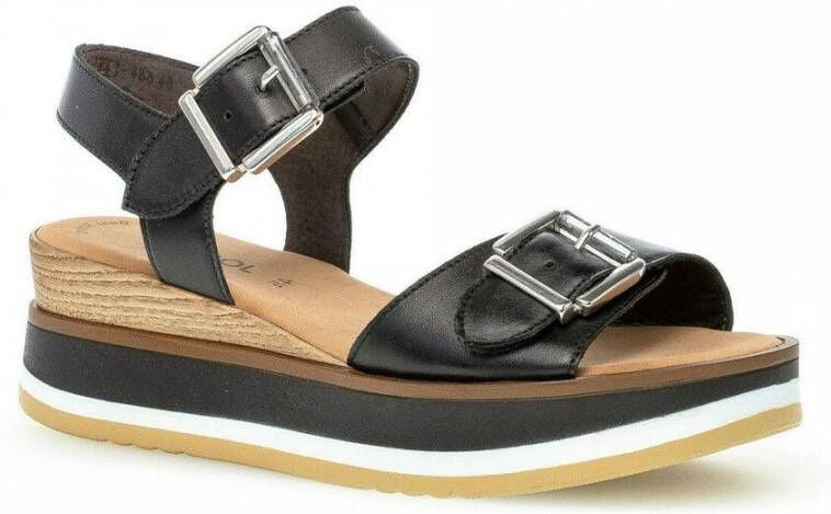 Gabor schwarz casual open sandals Zwart Dames