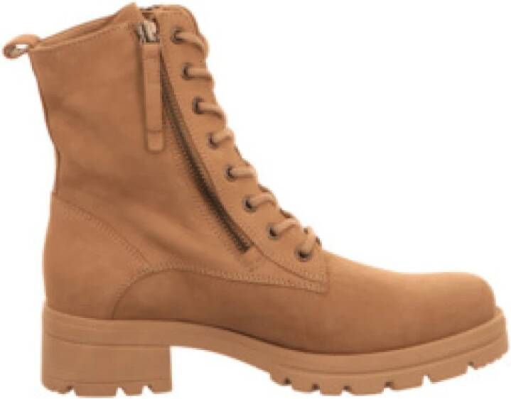 Gabor Beige Suède Veterschoen Beige Dames - Foto 13