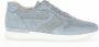 Gabor Sneakers Dames Lage sneakers Damesschoenen Suède 83.421.18 Jeans blauw - Thumbnail 3