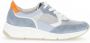 Gabor 86.475.36 Grey Blue Orange Lage sneakers - Thumbnail 4