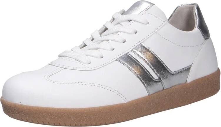 Gabor Plateausneakers vrijetijdsschoen lage schoen veterschoen contrastafwerking in metallic-look