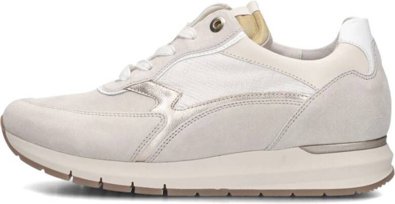 Gabor Stijlvolle Lage Sneakers in Beige en Rose