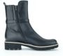 Gabor 92.732.57 Foulardcalf schwarz mic gold damesschoenen Enkellaarsjes laarzen kort zwart dames laarzen - Thumbnail 2
