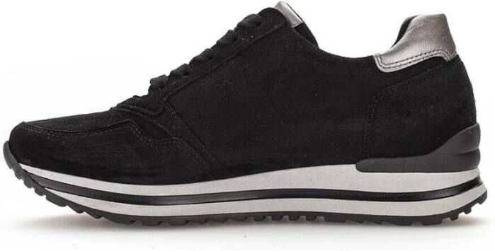 Gabor Stijlvolle Sneakers voor Modieuze Vrouwen Black Dames