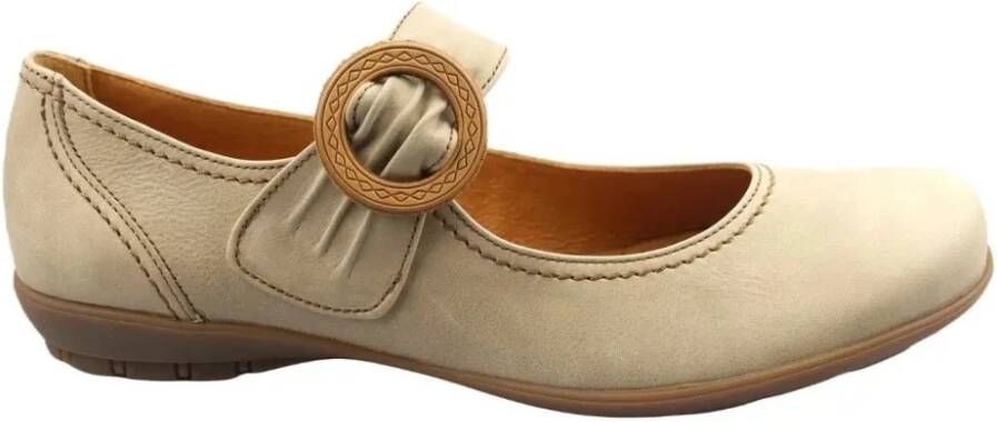 Gabor Taupe Ballerina's voor Vrouwen Beige Dames