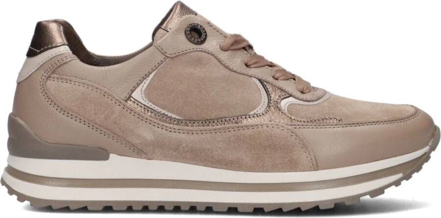 Gabor Taupe Lage Sneaker Comfort Collectie Beige Dames