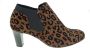 Gabor Trendy Leopard Print Enkellaars Brown Dames - Thumbnail 2