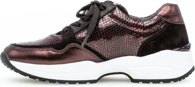 Gabor Trendy Leren Bordeaux Manden Red Dames