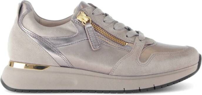 Gabor Sneaker 76.466.65 Silk Taupe Combi -Wijdte H-dames - Foto 6