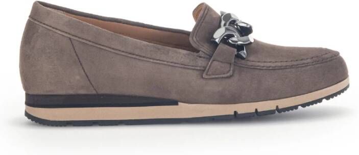 Gabor Velours Ballerina Sneaker Mocassin Stijl Brown Dames