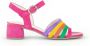 Gabor Velours Leren Multi-Riem Sandalen Multicolor Dames - Thumbnail 2