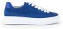 Gabor Blauwe Suède Platform Sneakers voor Dames Blue Dames - Thumbnail 7