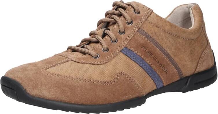 Pius Gabor Sneakers vrijetijdsschoen lage schoen veterschoen met logo breedte g (=breed)