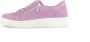 Gabor Veloursleren Enkellaarzen Pink Dames - Thumbnail 1