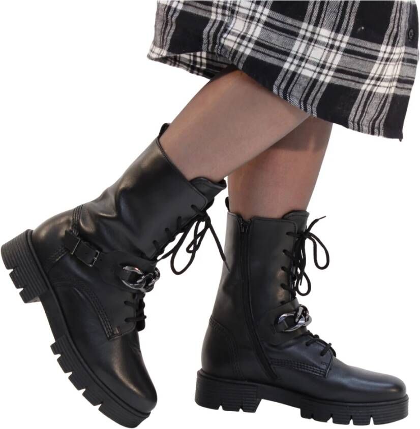 Gabor 743.1 Veterboots Laarzen Met Veters Dames Zwart - Foto 6